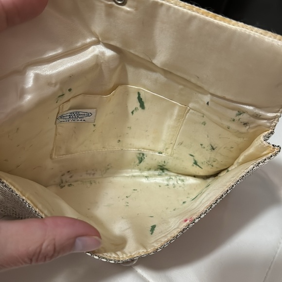 Vintage Whiting & Davis Co. Clutch-Silver-Flap Snap Closure-Made in the USA - Picture 13 of 16